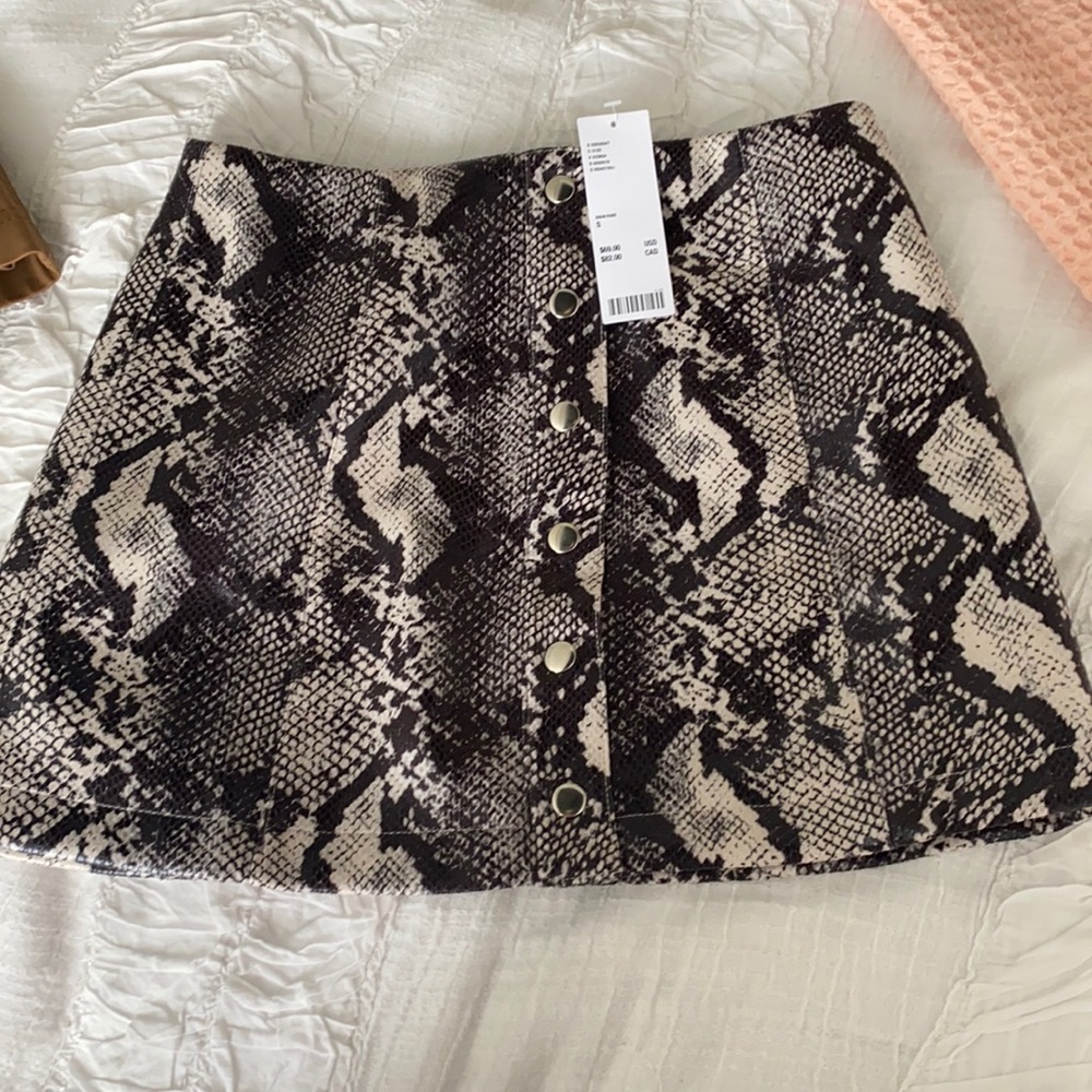 Animal print skirt